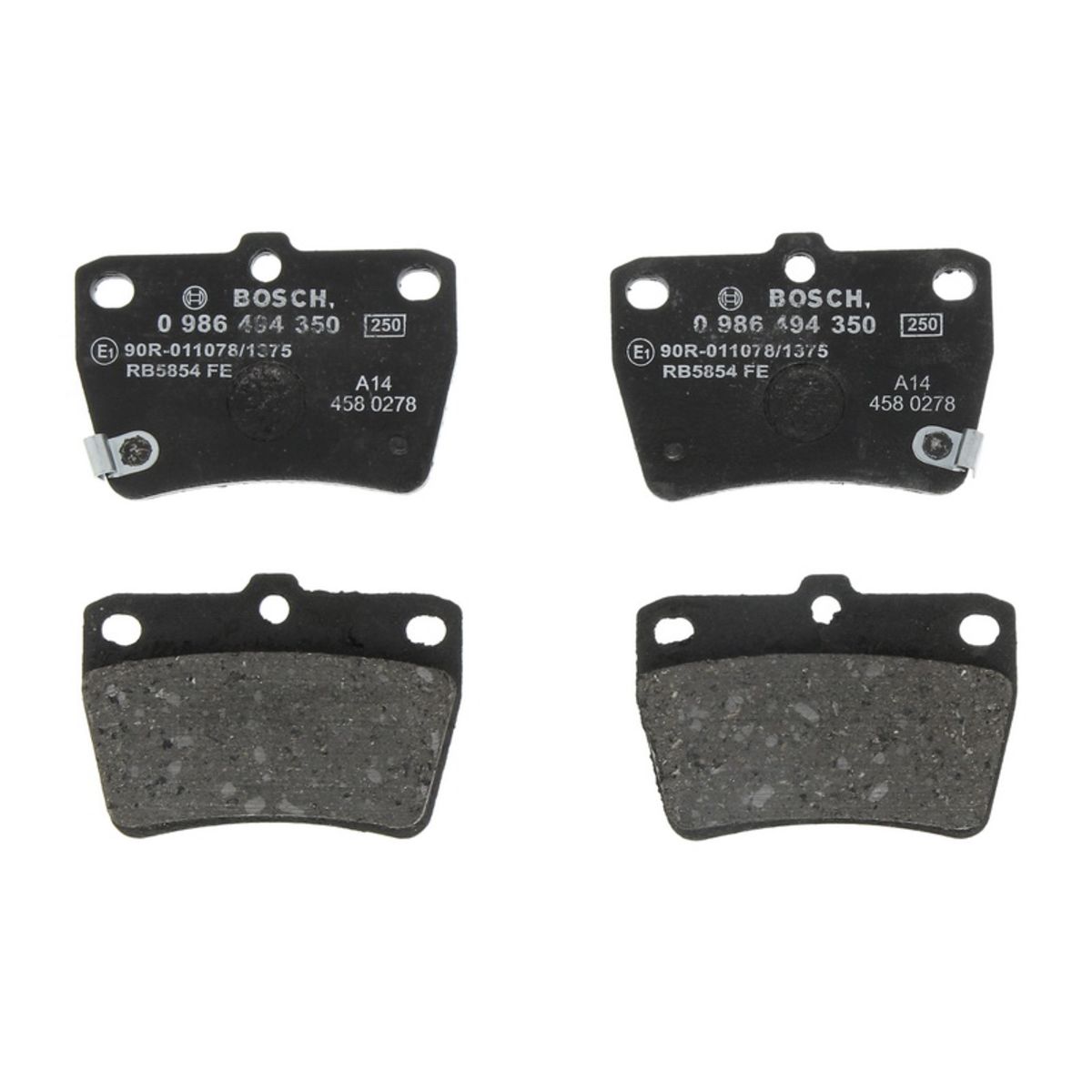 Bosch Jeu De Plaquettes De Frein 0 986 494 350, Arrière