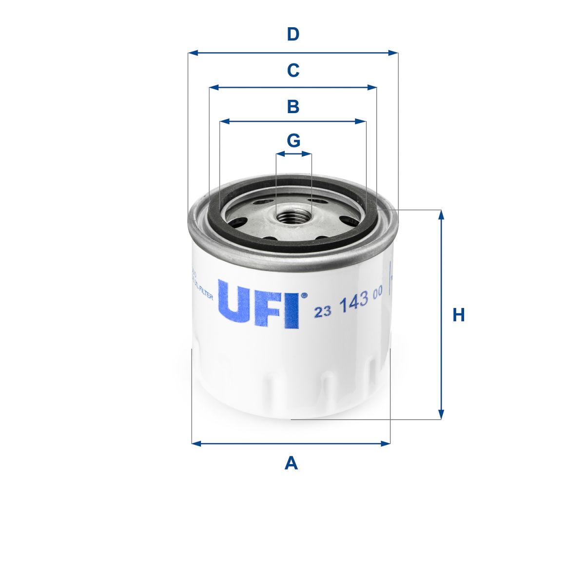 Ufi Filtro De Aceite 23.143.00