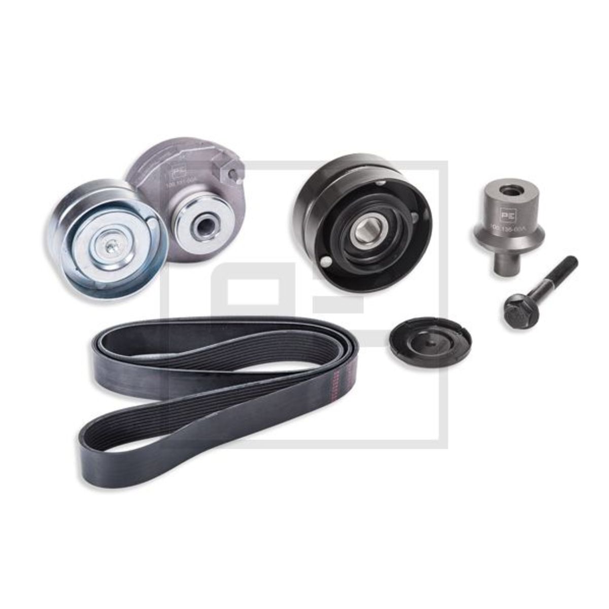 Image of V-geribde riem set mit Spanner  100.220-00