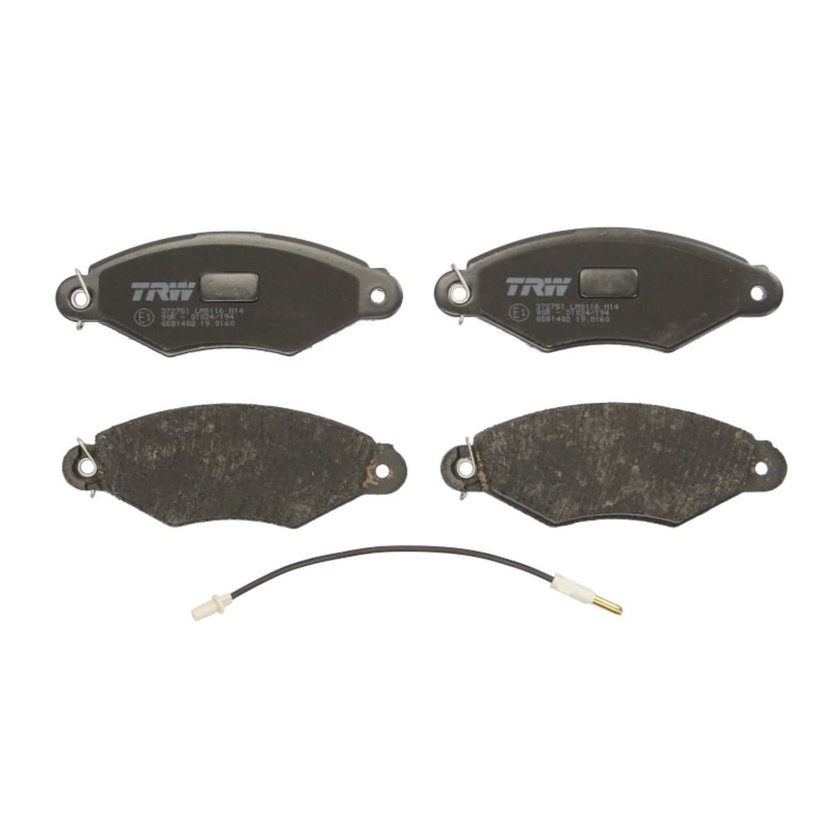 Trw Set Di Pastiglie Freno Gdb1402, Anteriore