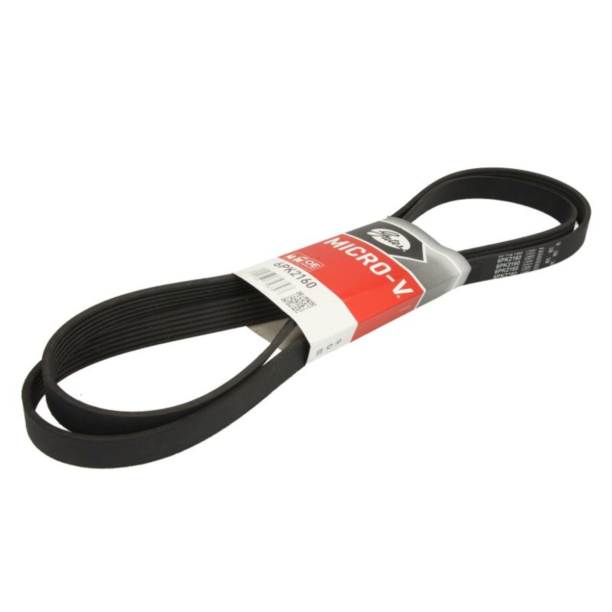 Nero Cinghia Poly-V Gates 6Pk2160