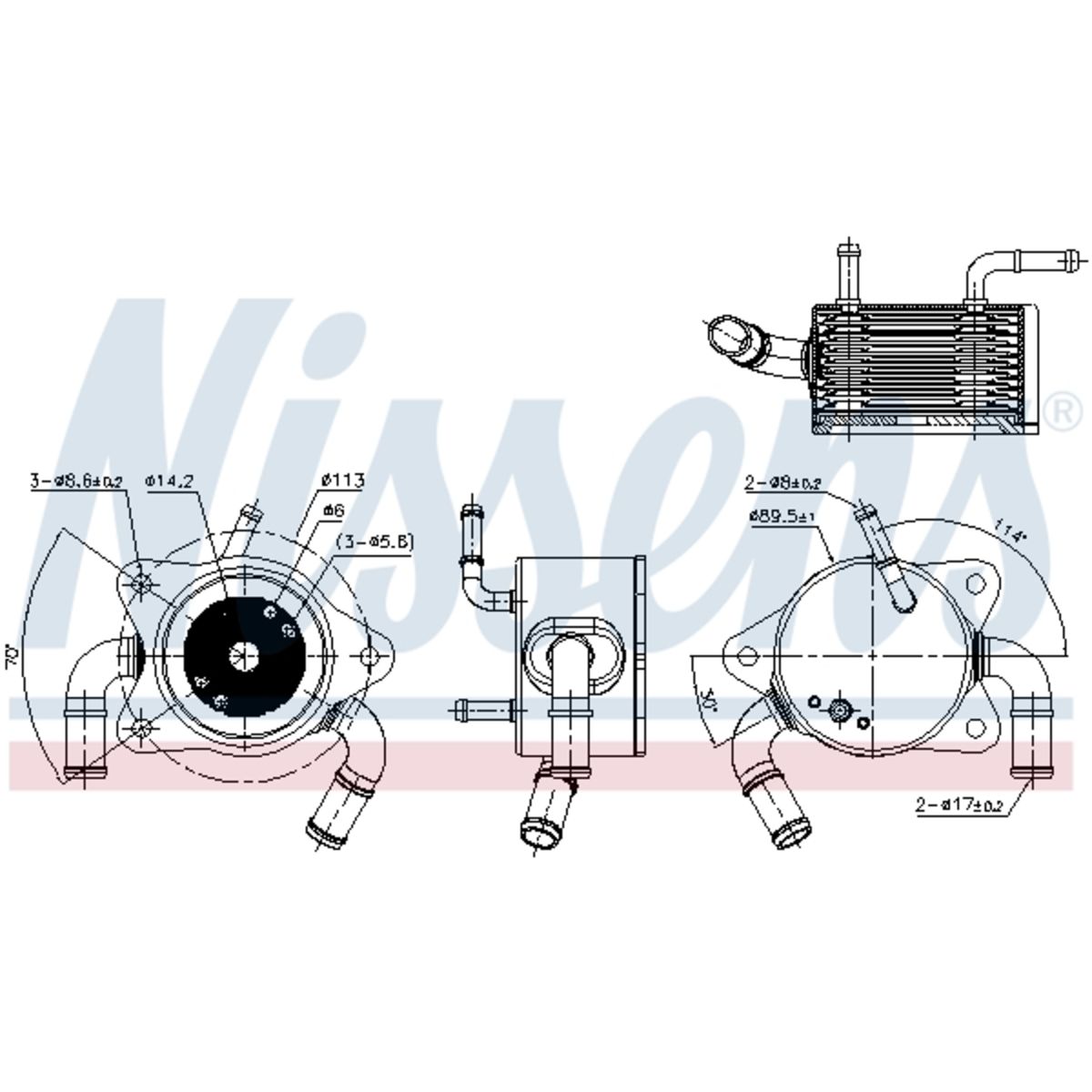 Olie radiator, automatische versnellingsbak