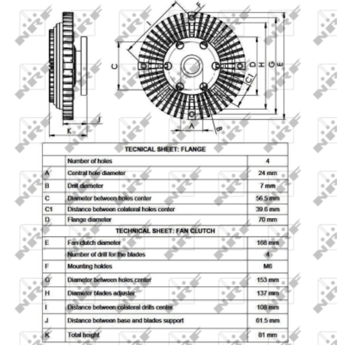 Nrf Frizione, Ventola Radiatore 49549