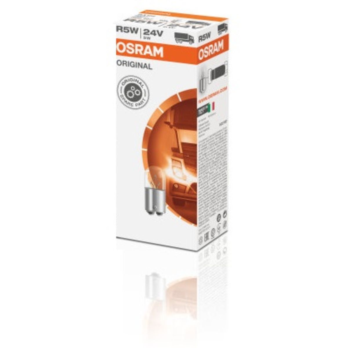 Ampoule secondaire OSRAM R5W Standard 24V, 5W