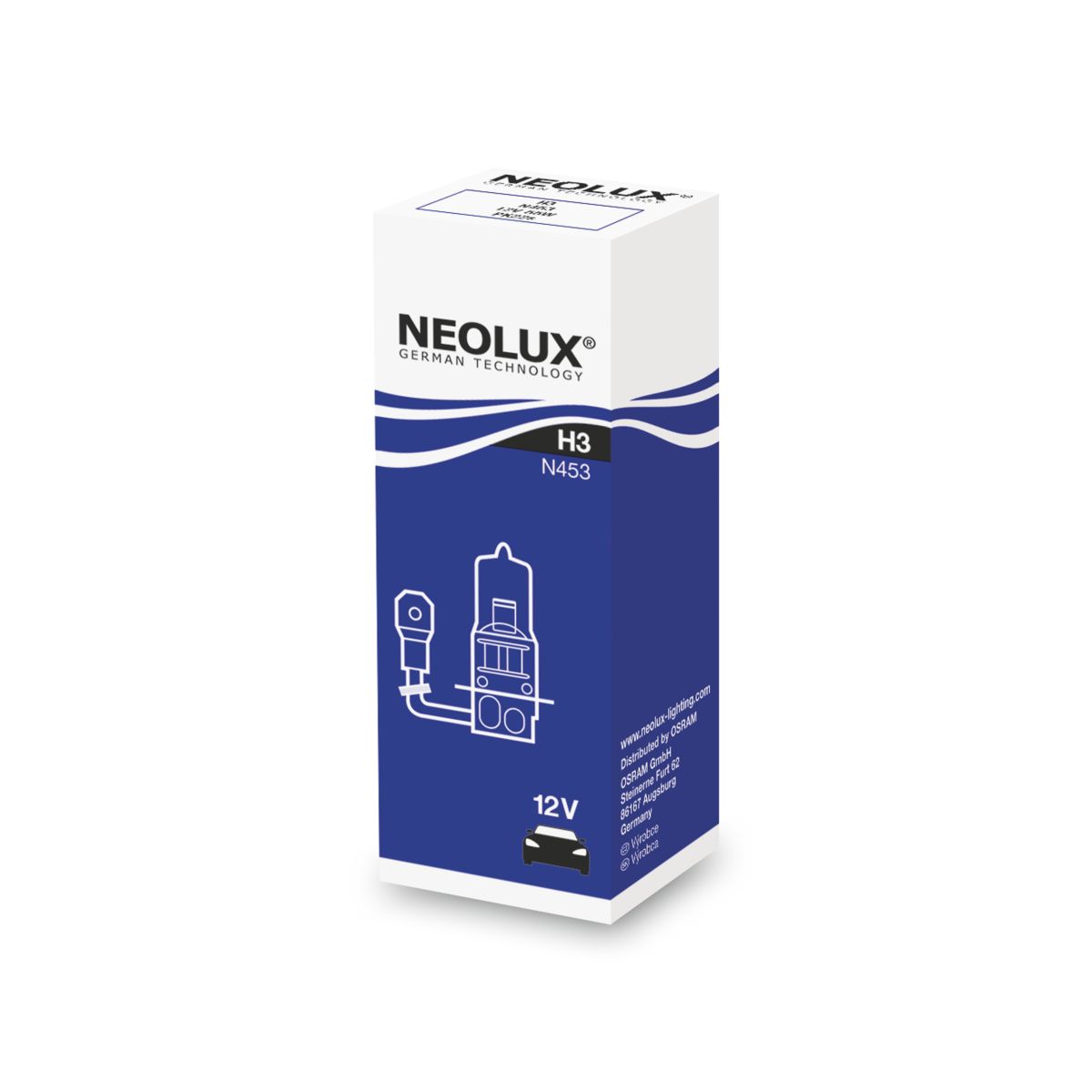Neolux Lampada Alogena H3 12V, 55W, 1 Pezzo