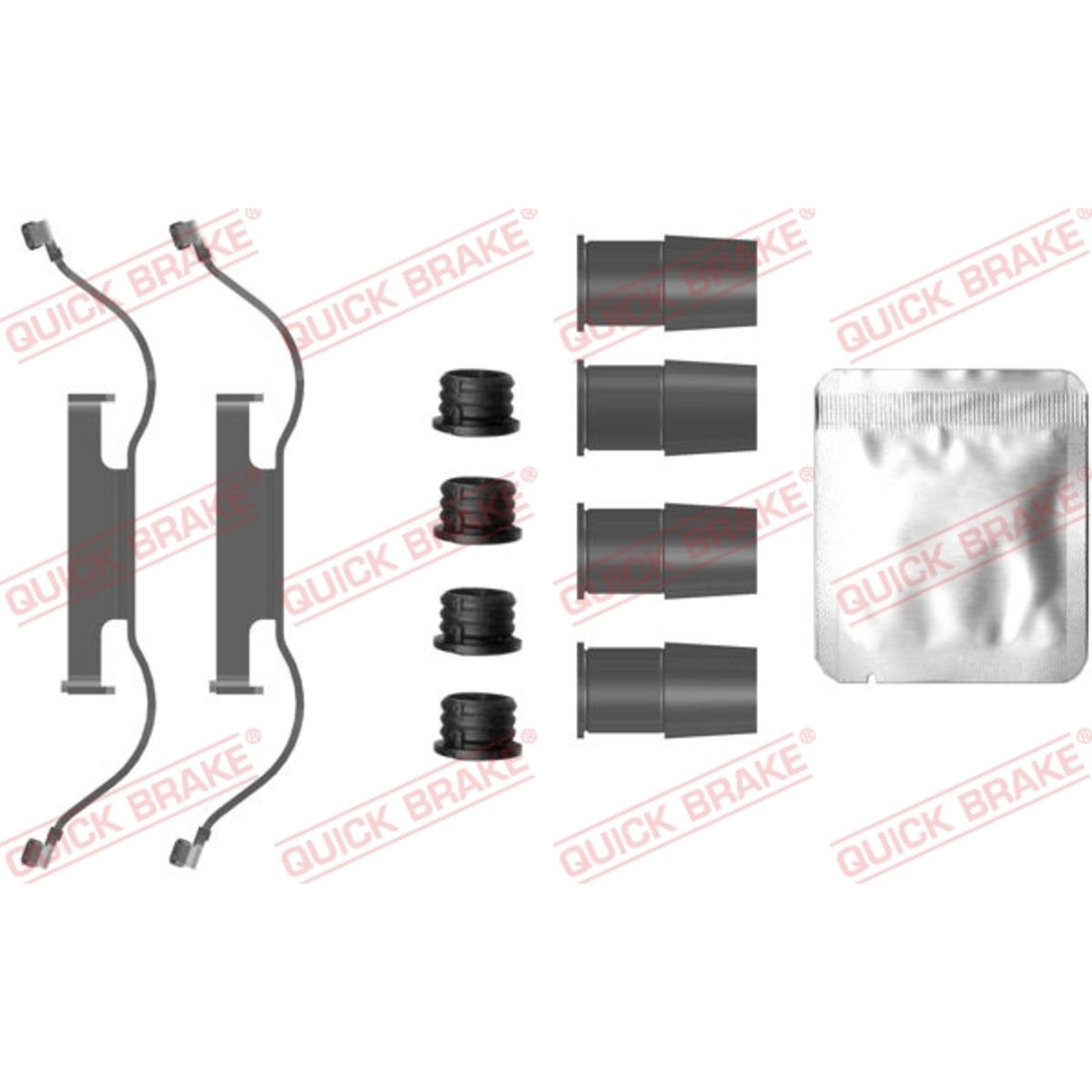 Set di accessori, pastiglia del freno a disco QUICK BRAKE 109-0088