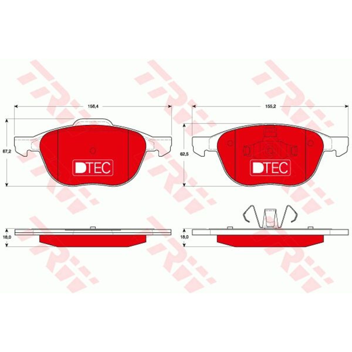 Image of Remblokset, schijfrem DTEC COTEC