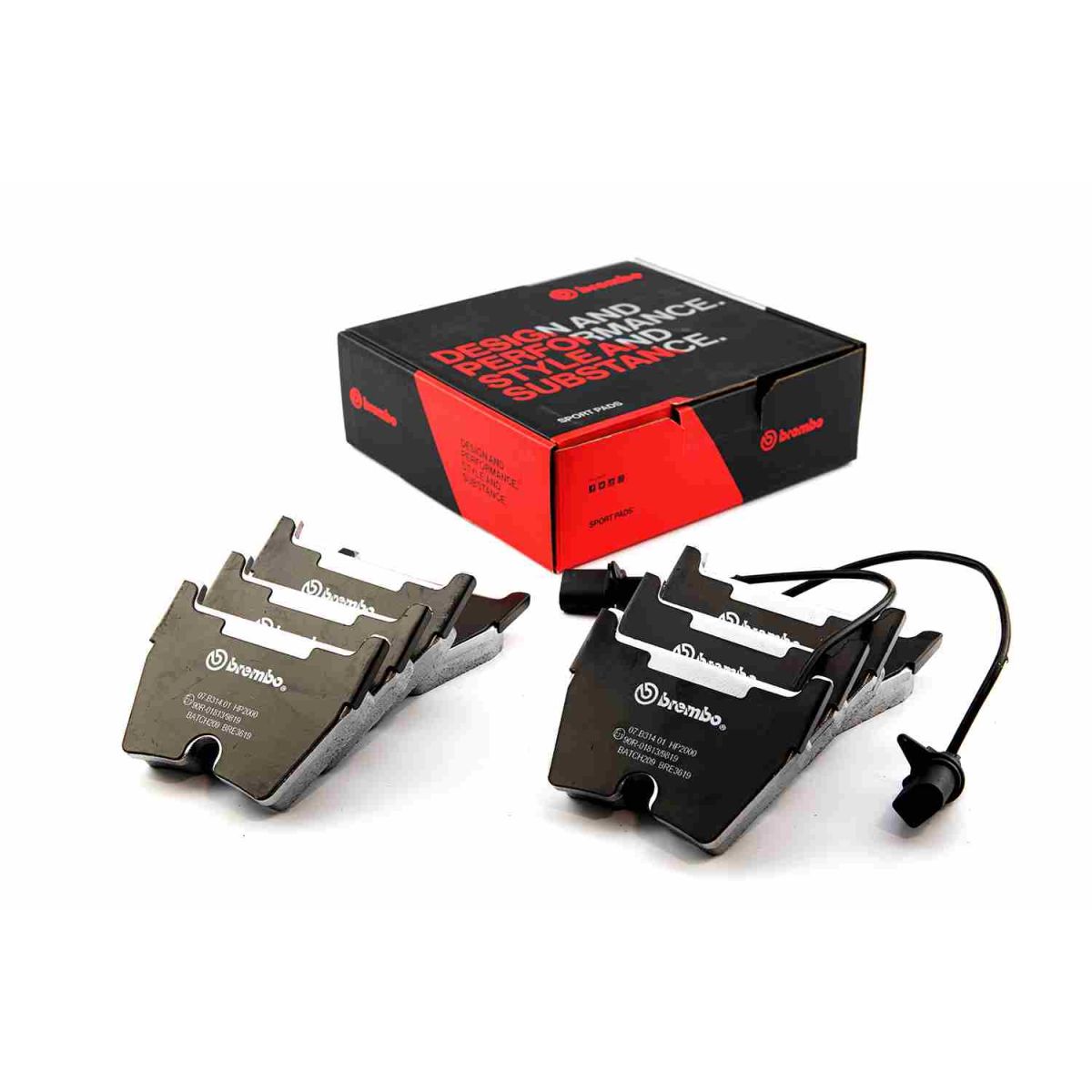 Jeu de plaquettes de frein BREMBO-TU 07.B314.01