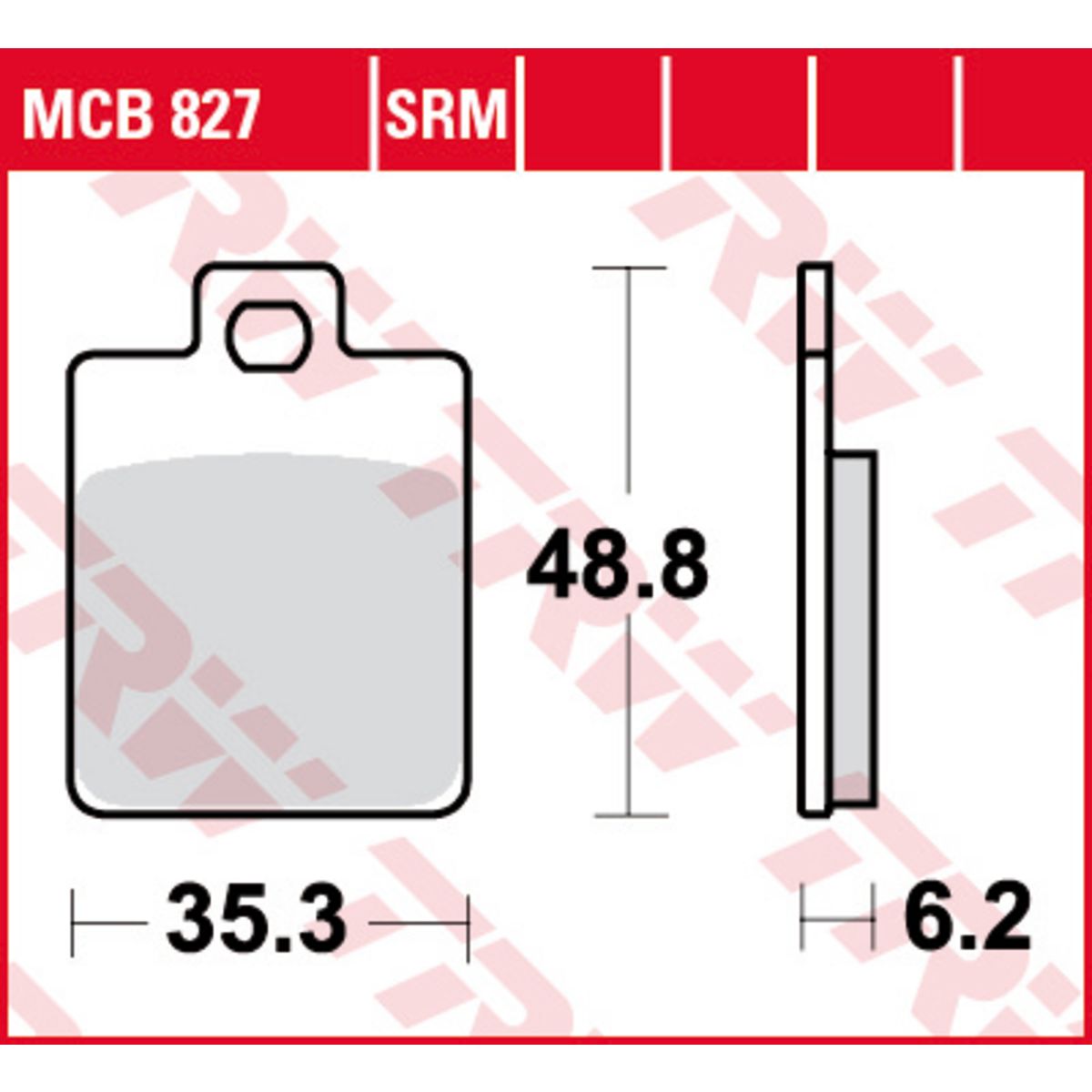 Trw Set Di Pastiglie Freno Mcb827