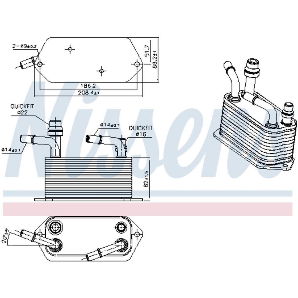 Image of Olie radiator, automatische versnellingsbak