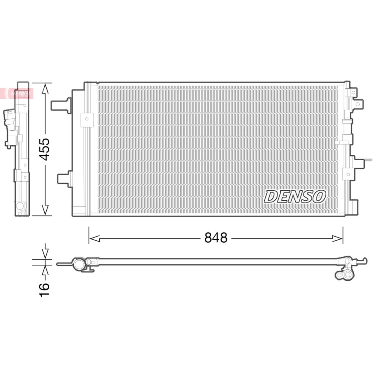 Kondensator, Klimaanlage DENSO DCN02023