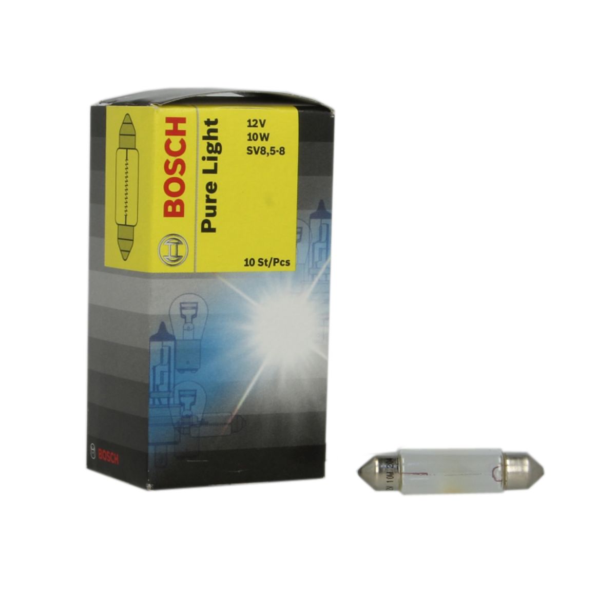 Image of P27/7w lamp  C10W Pure Light 12V, 10W