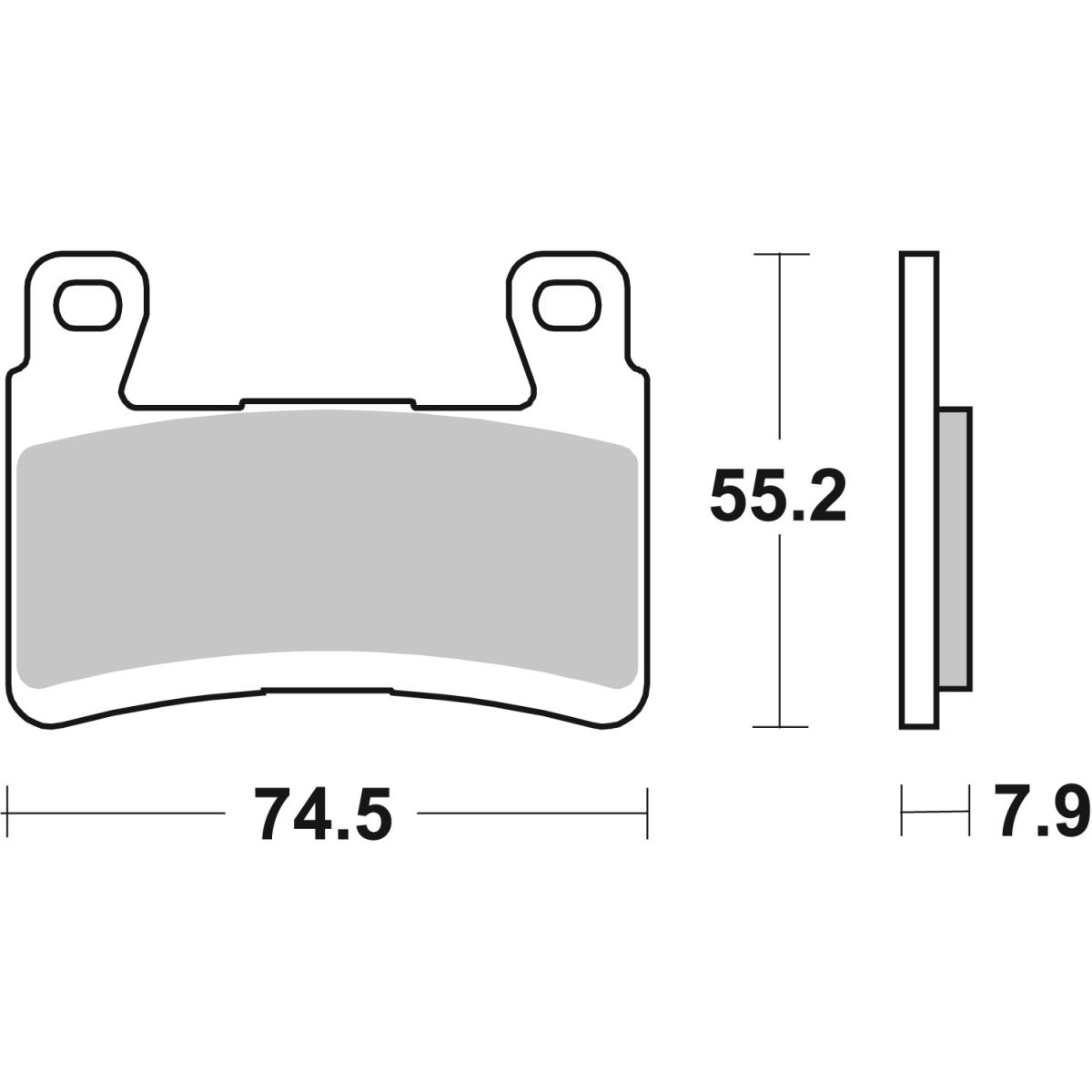 Brembo Bremsbelag Größe 07 07Ka29sa