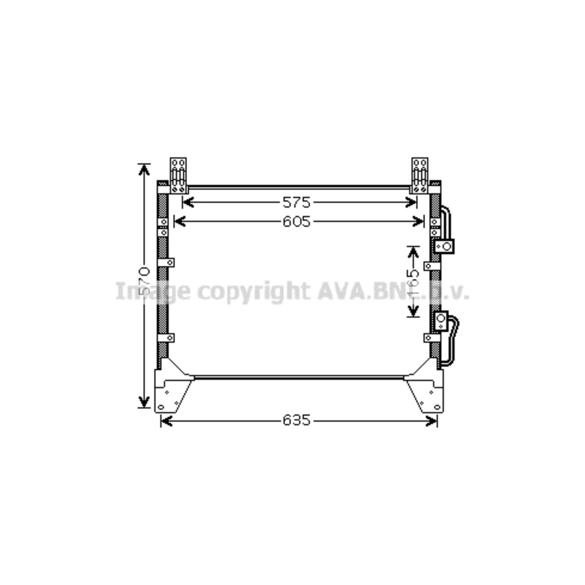 Image of Condensator, airconditioning   AVA