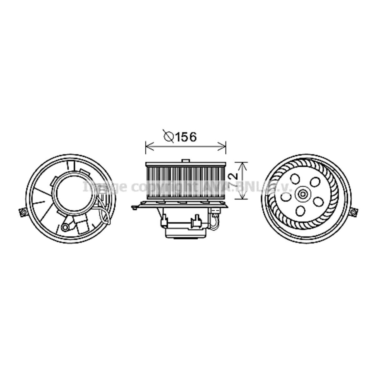 Image of Elektromotor, interieurventilator