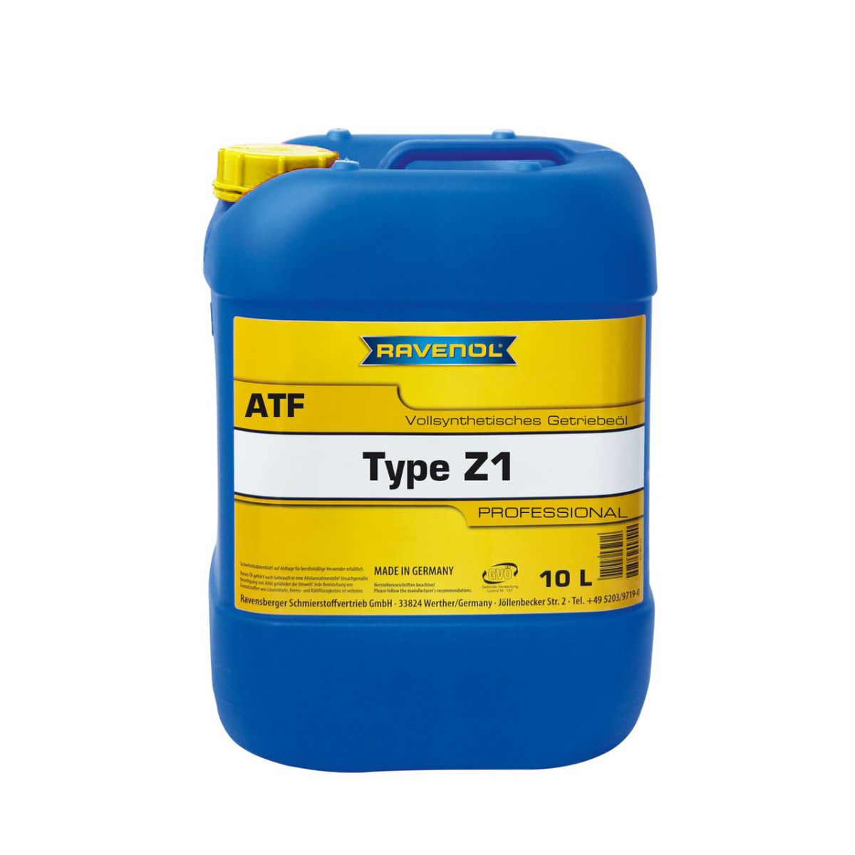 Huile de transmission RAVENOL 1211109 ATF TYPE Z1 FLUID 10L