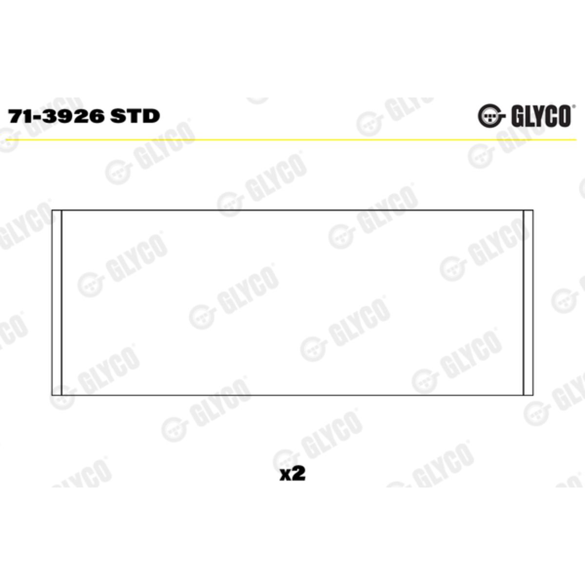 Pleuellager GLYCO 71-3706/8 STD - Wagner Autoteile