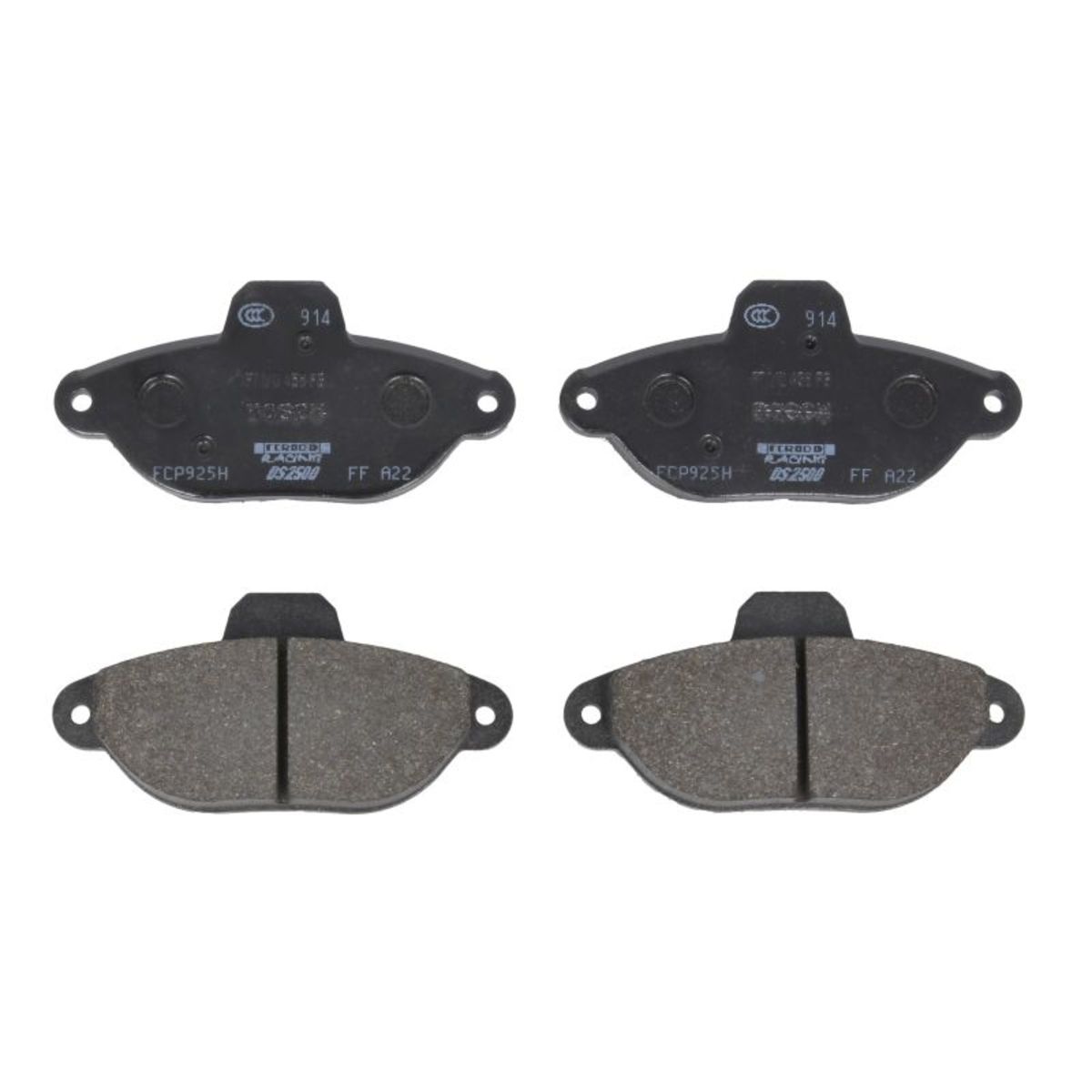 Plaquettes de frein sport non homologuées FERODO FCP925H