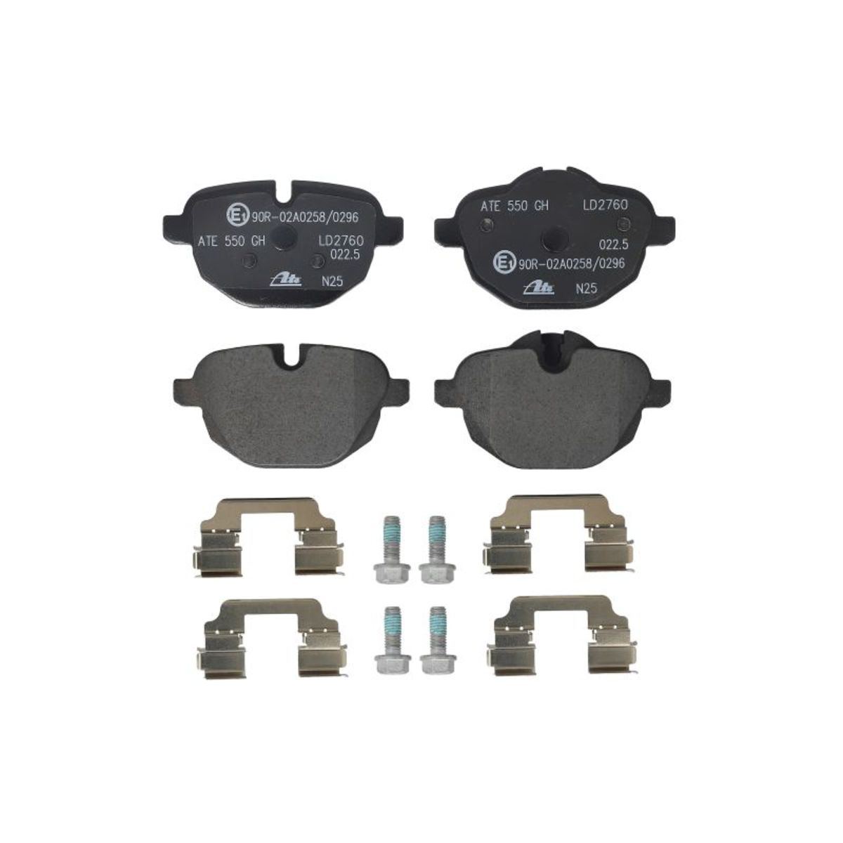 Bremsbelagsatz ATE 13.0470-2760.2, Hinten, Keramik