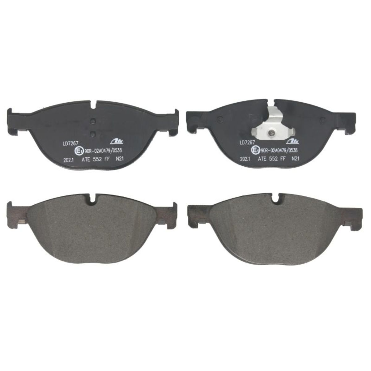 Bremsbelagsatz ATE 13.0470-7267.2, Vorne, Keramik