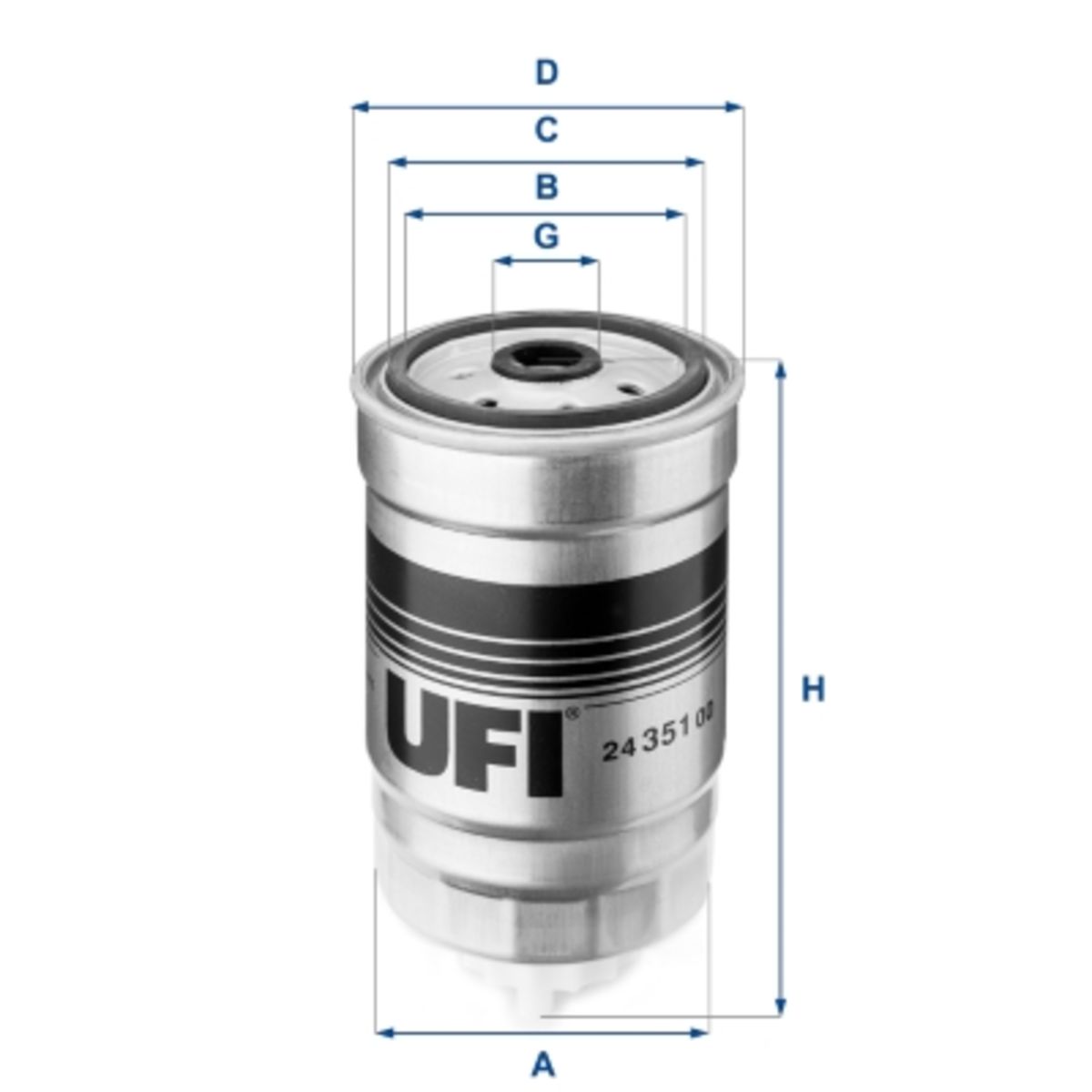 Ufi Filtro Combustible 24.351.00