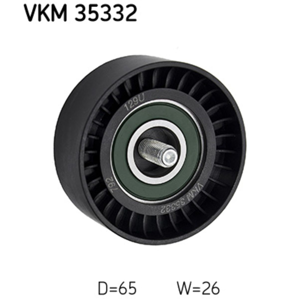 Image of Rondsel/geleiderpoelie, V-riem