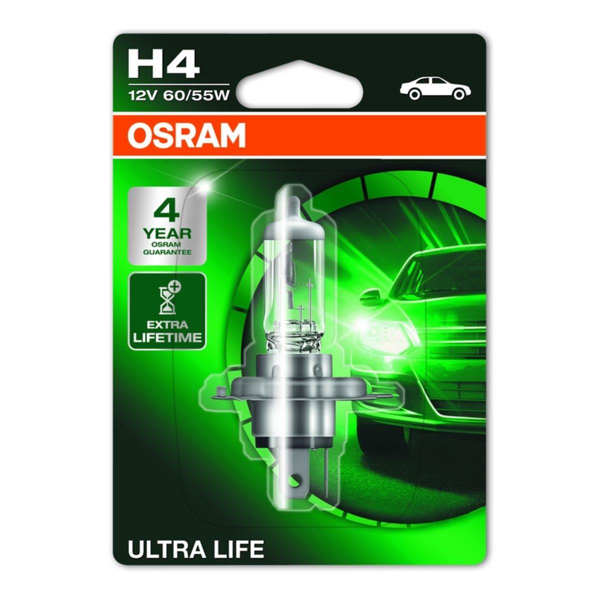 Image of Lamp Halogeen  H4 Ultra Life 12V, 60/55W