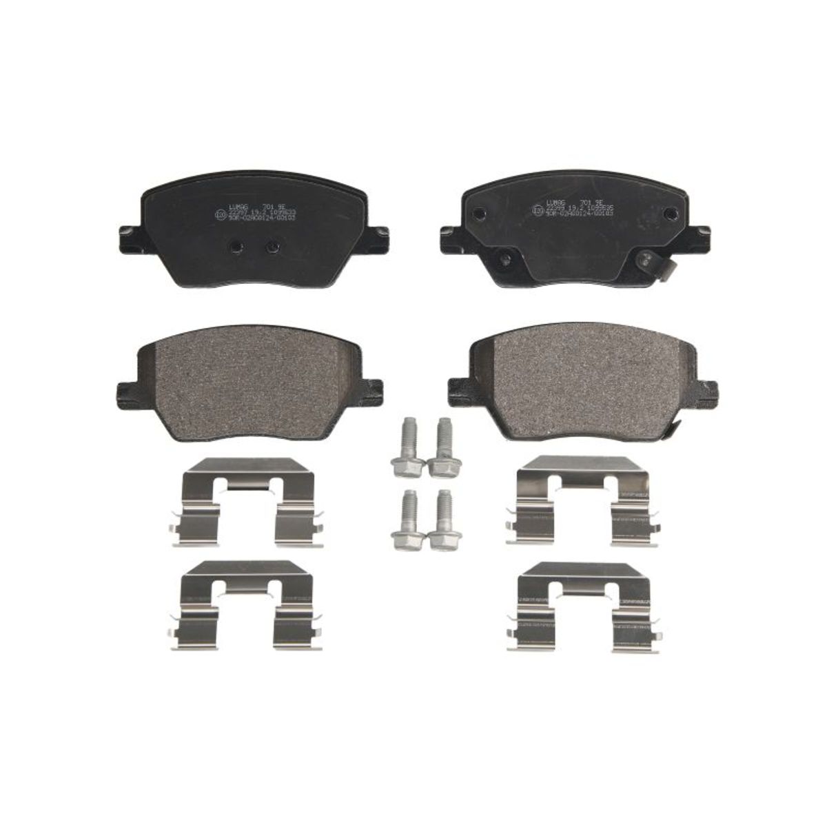 Set di pastiglie freno BRECK 22397 00 701 00, anteriore