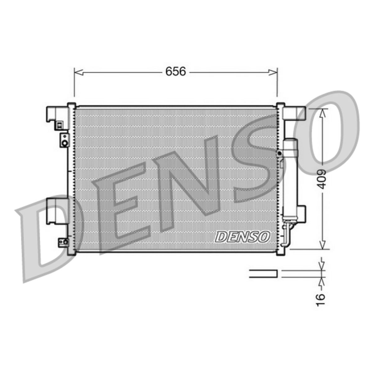 Denso Kondensator, Klimaanlage Dcn21001