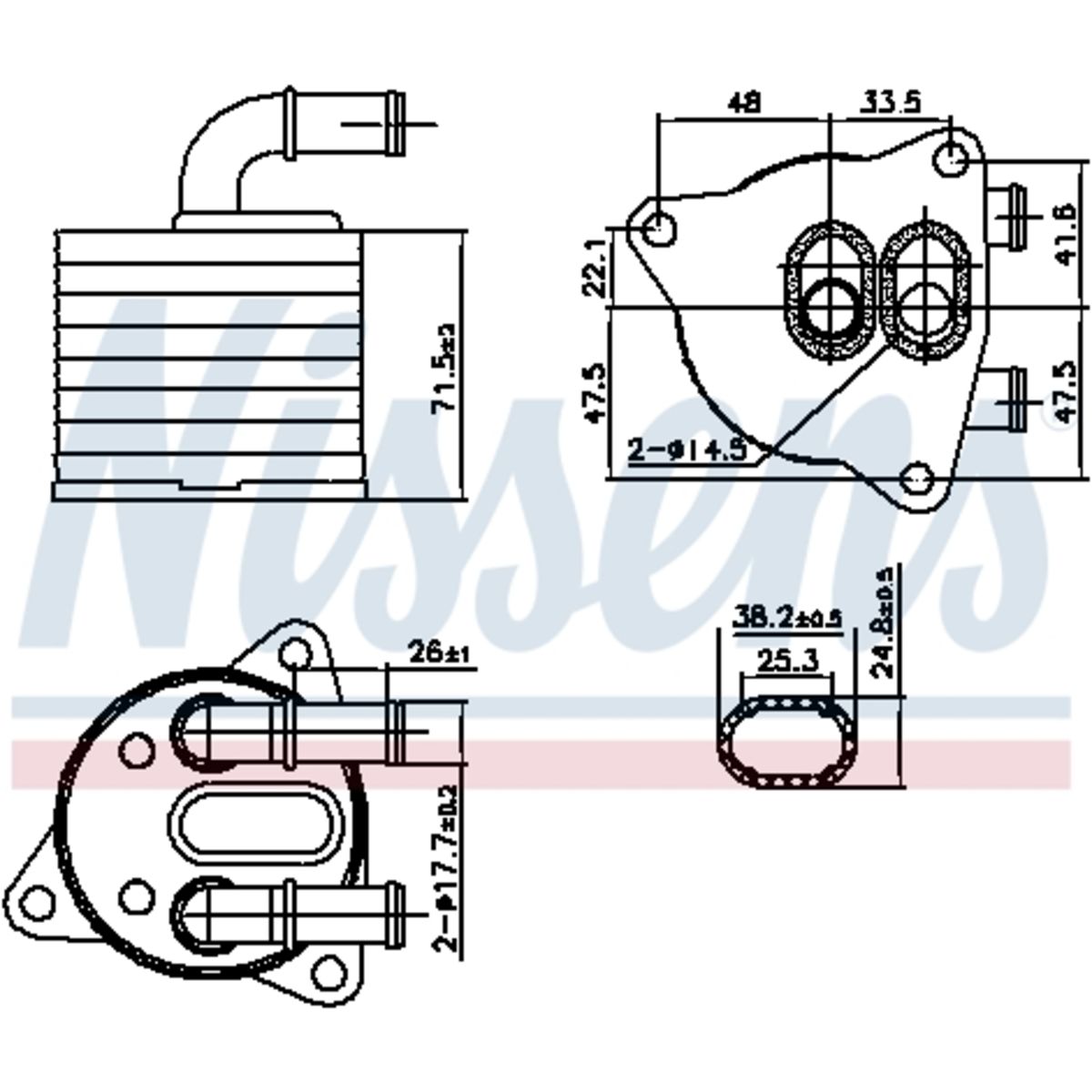 Olie radiator, versnellingsbak