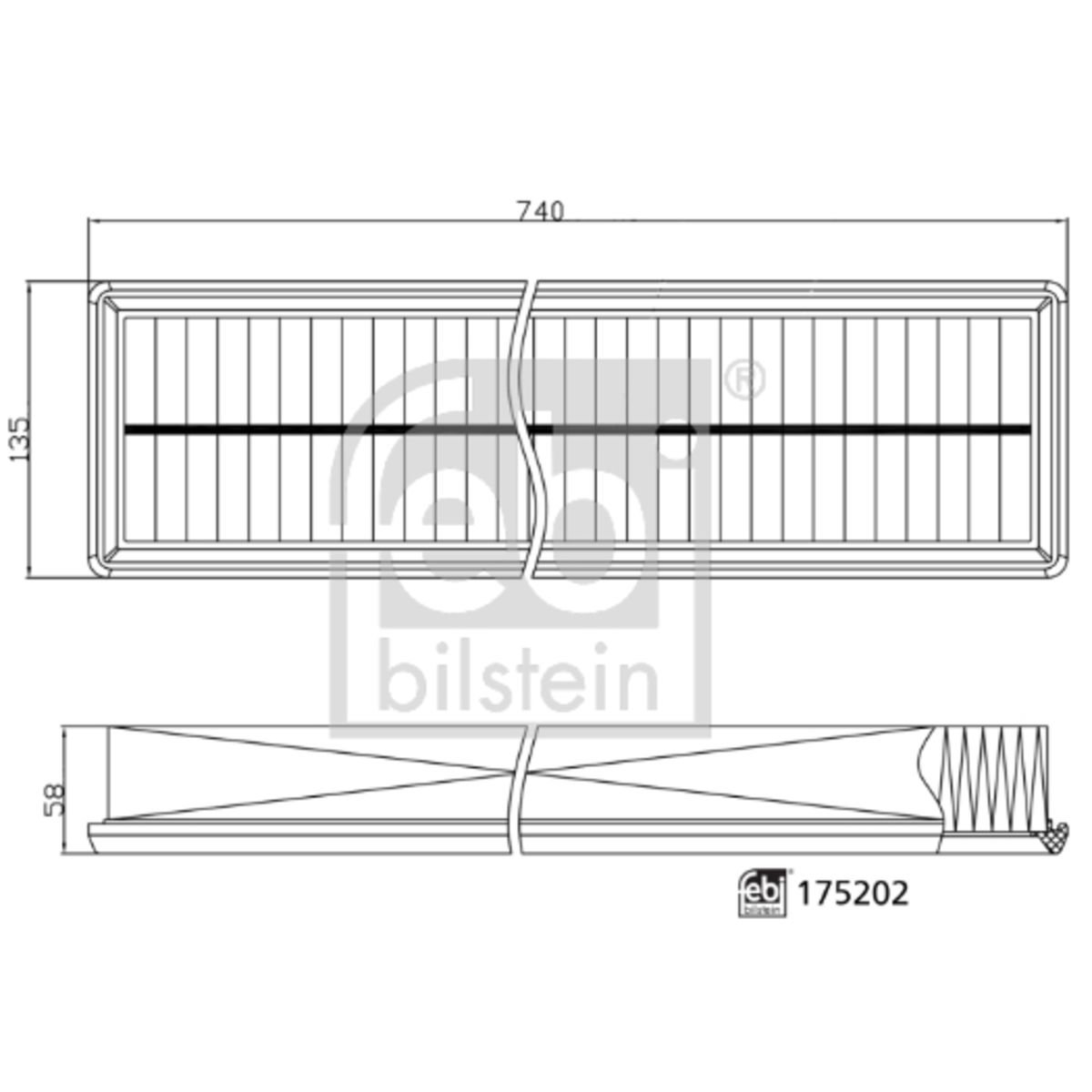 Image of Luchtfilter  BILSTEIN