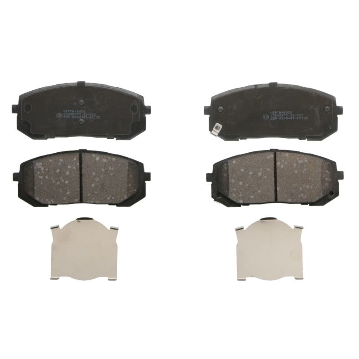 Bremsbelagsatz HERTH+BUSS JAKOPARTS J3600573, Vorne, Warnkontakt