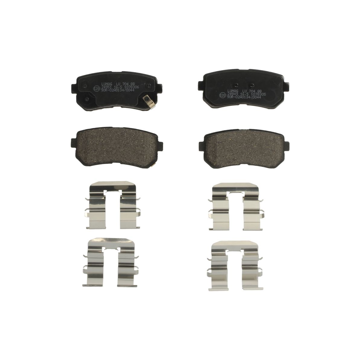 Bremsbelagsatz, Scheibenbremse BRECK 24949 00 704 00