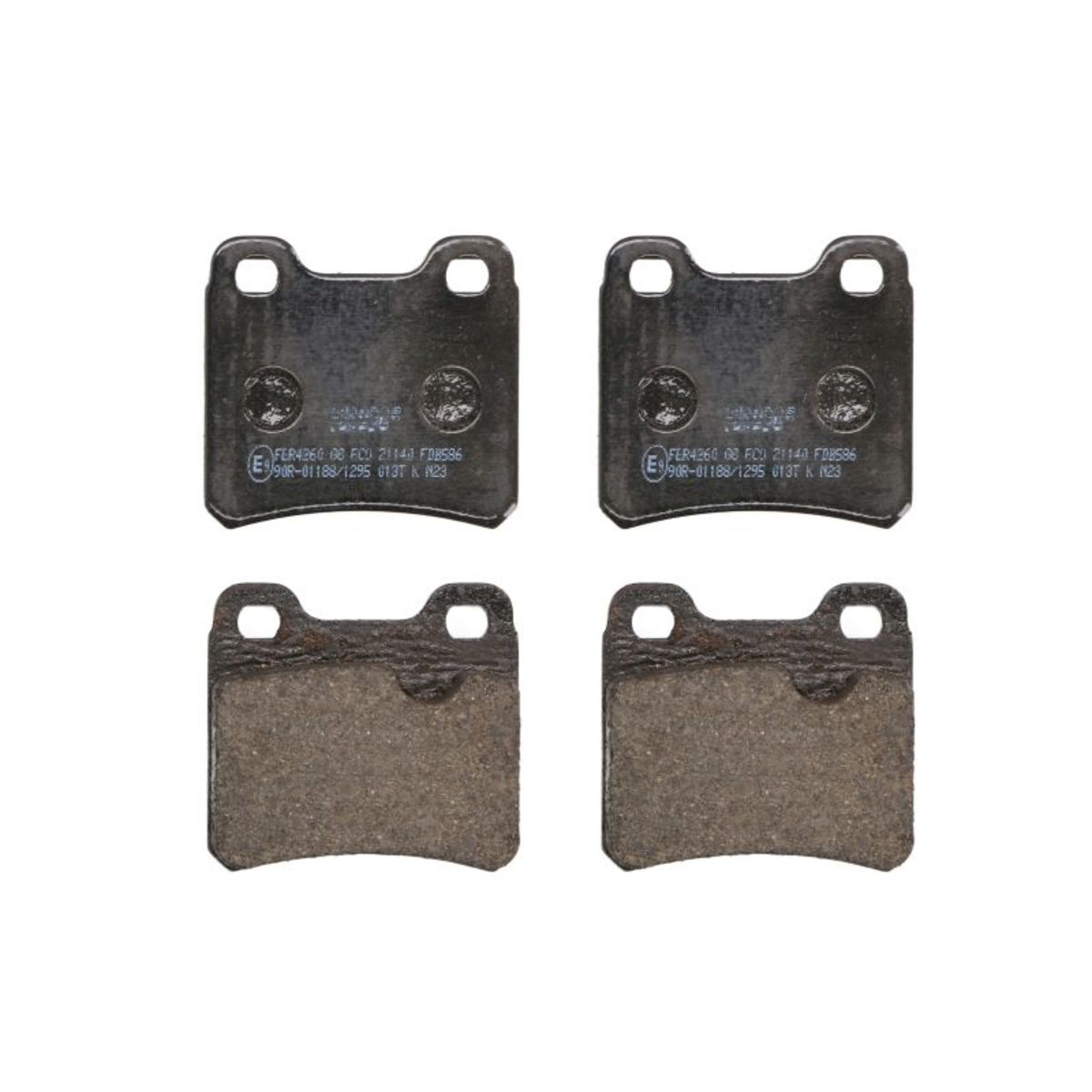 Ferodo Bremsbelagsatz Fdb586, Hinten
