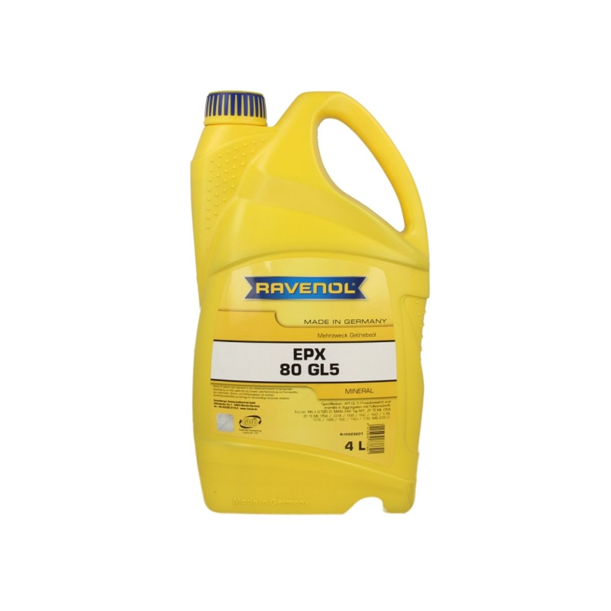 Huile de transmission RAVENOL 1223201 EPX SAE 80 GL-5 4L