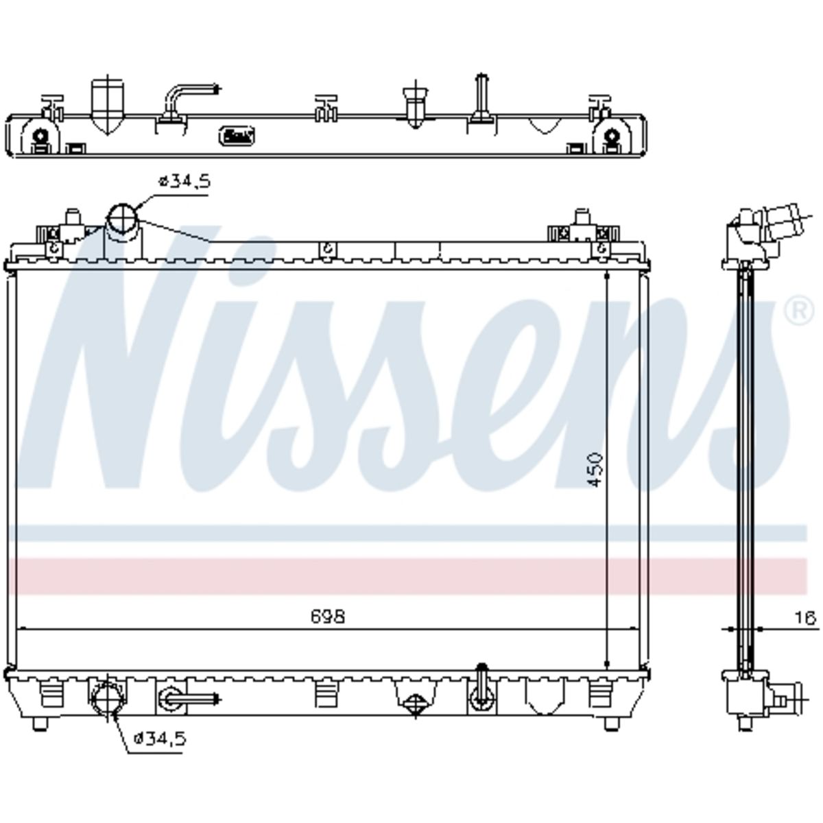 Radiator, motorkoeling