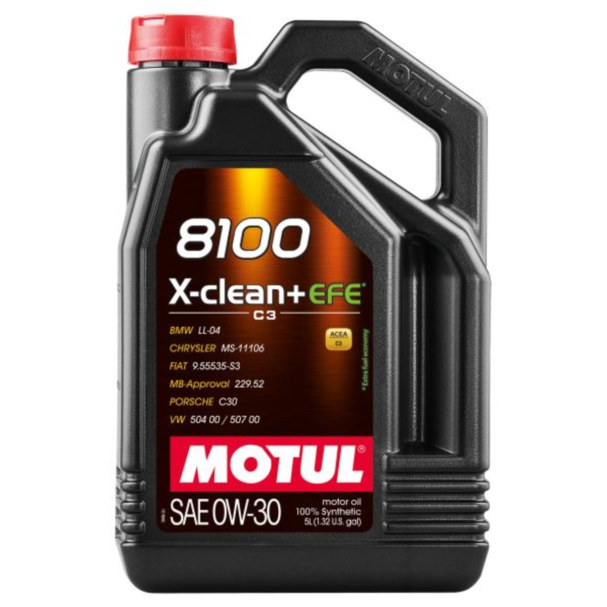 Huile moteur MOTUL 111678 8100 XCLEAN+ EFE 0W30 5L