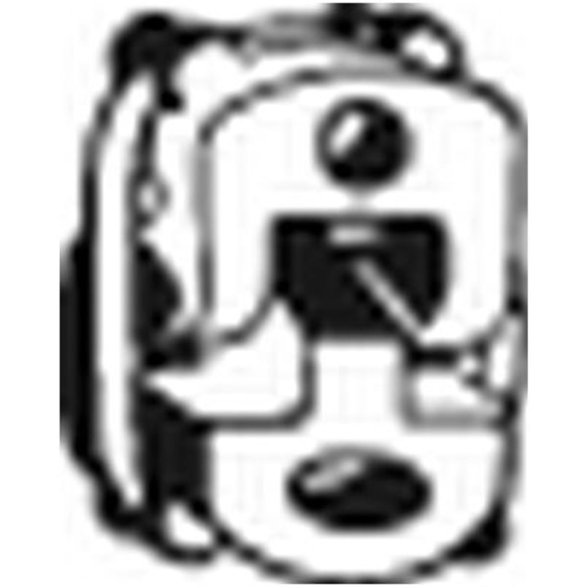 Image of Uitlaatsysteem, houder  255-546