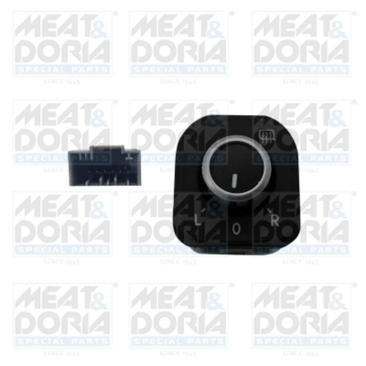Meat&Doria Zwart Schakelaar, Buitenspiegelverstelling Meat & Doria 206023
