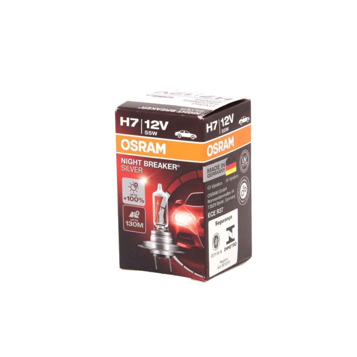 2 Lampadine OSRAM NIGHT BREAKER® SILVER H7 12V 55W 1500lm PX26d - Immagine 9