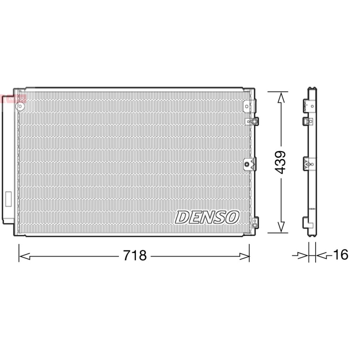 Kondensator, Klimaanlage DENSO DCN51011