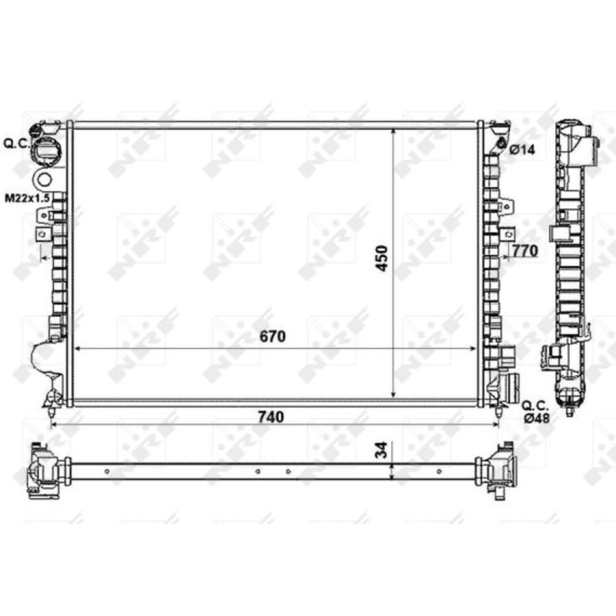 Image of Radiator, motorkoeling