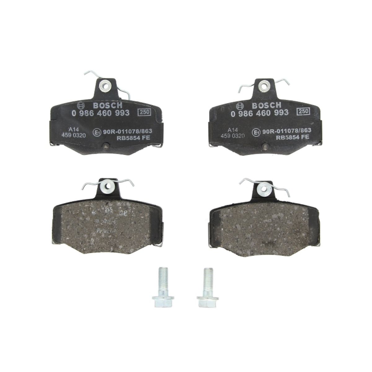 Bosch Jeu De Plaquettes De Frein 0 986 460 993, Arrière