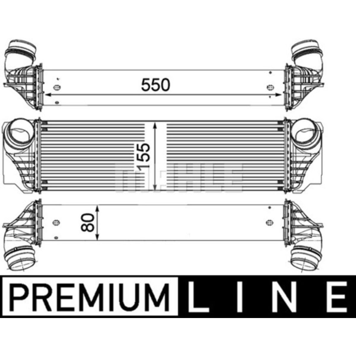 Image of Intercooler, inlaatluchtRadiator