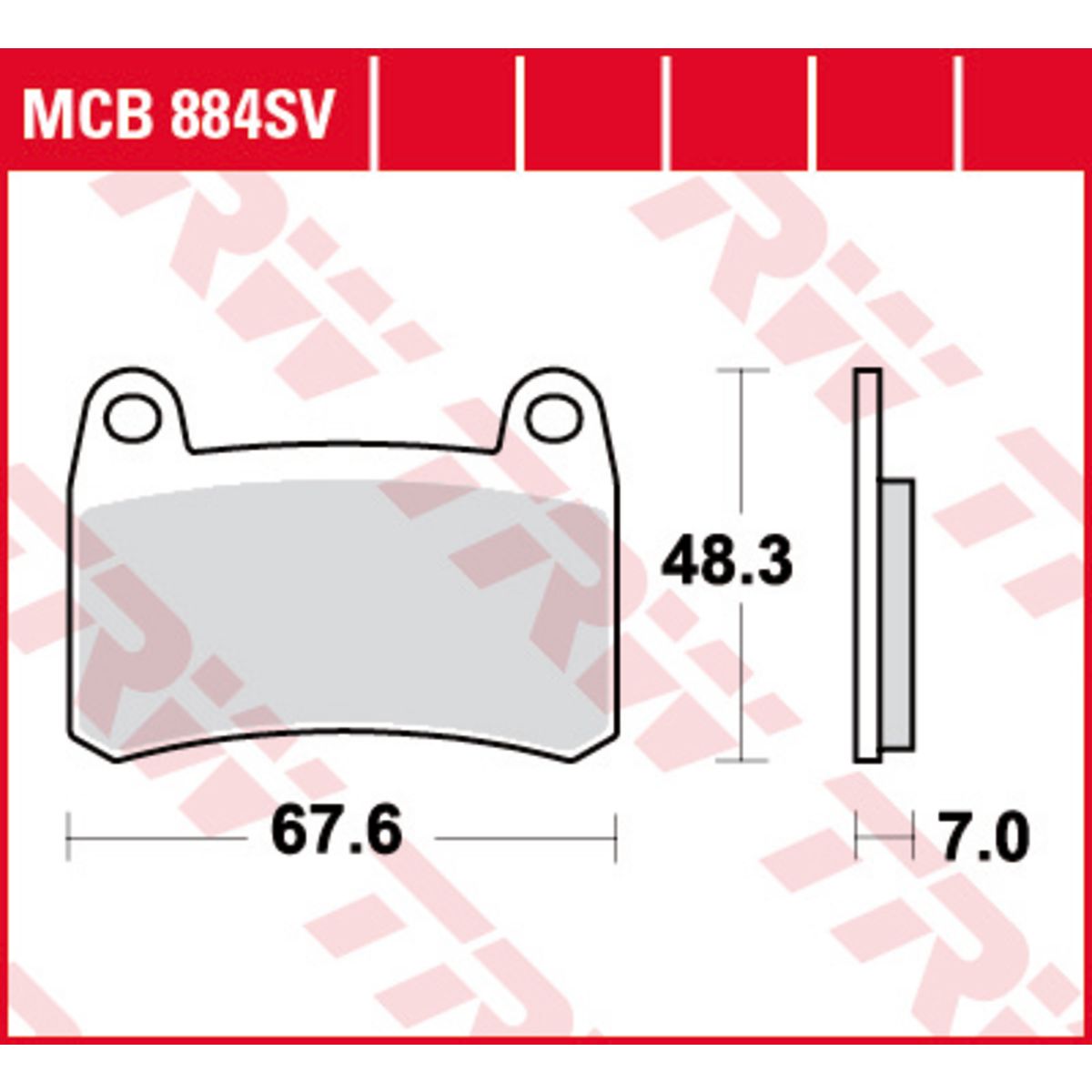 Bremsbelagsatz TRW MCB884SV