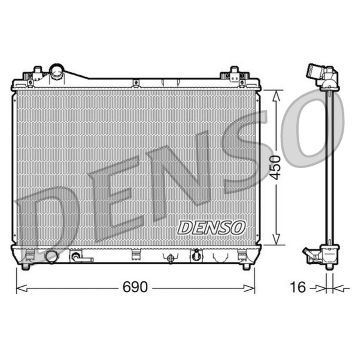 Denso Kühler, Motorkühlung Drm47017