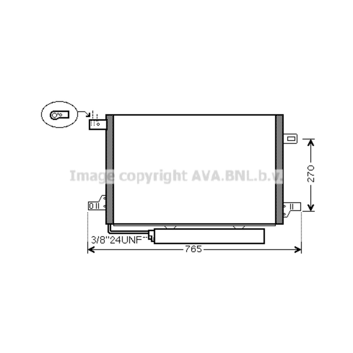 Image of Condensator, airconditioning   AVA