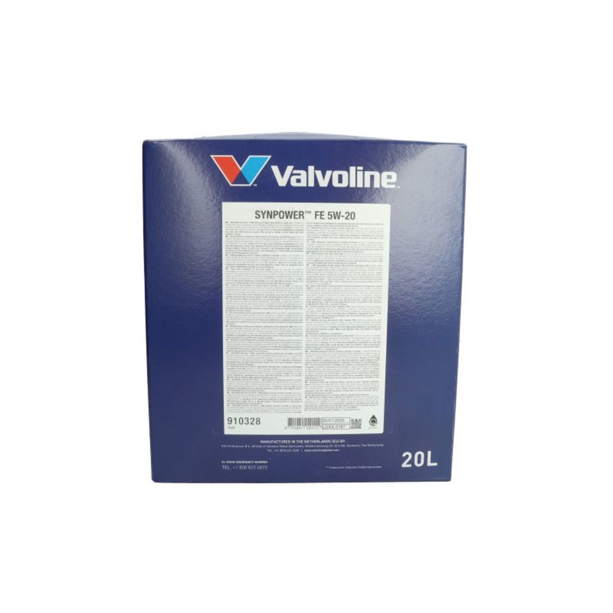 Motoröl VALVOLINE 910328 SYNPOWER FE 5W20 20LB