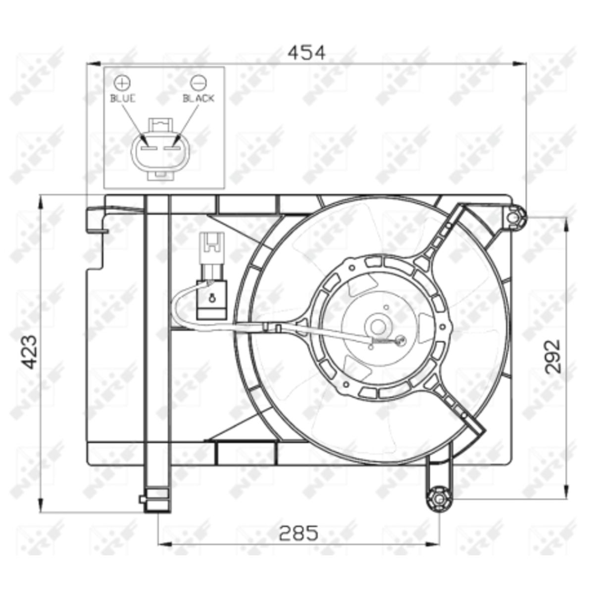 Nrf Ventilador, Refrigeración De Motor 47471
