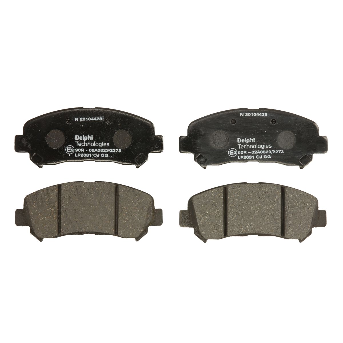 Set di pastiglie freno DELPHI LP2031, anteriore